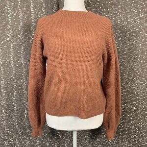 Pink Rose Long Sleeve Pullover Pink Cozy‎ Sweater Womens